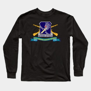 188th Airborne Infantry Regiment w Br - DUI - Ribbon X 300 Long Sleeve T-Shirt